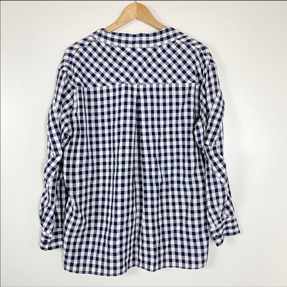 NWT Maje Capri Chemise Gingham Long Sleeve Shirt - Picture 3 of 7